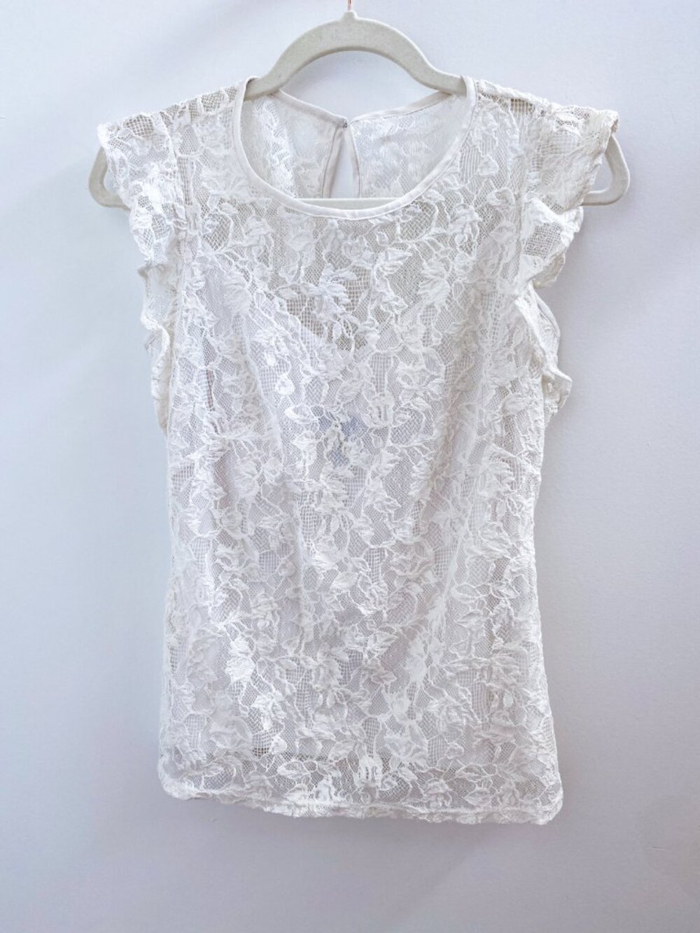 White House Black Market Lace Tank Top Size 0